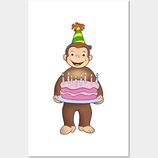 Curious George Birthday 4 Posters and Art